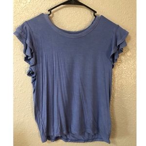 AEO Ruffled Sleeve Tank